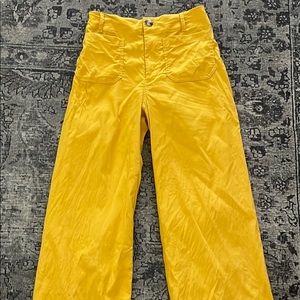 Anthropologie Maeve Colette Cropped Pants ylw 27